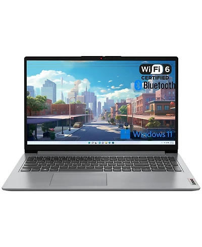 Lenovo IdeaPad 1i 15.6" Laptop Intel Celeron N4500 4GB Ram 128GB eMMC Windows 11 Home Fhd Display - Gray