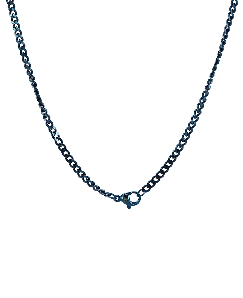 Blackjack Men's Star of David 24" Pendant Necklace in Stainless Steel