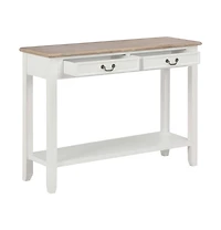 Console Table White 43.3"x13.7"x31.4" Wood