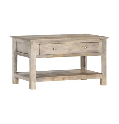 Coffee Table 32.3"x20.5"x18.5" Solid Mango Wood