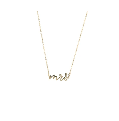 316L Queen Energy "Mrs" Necklace
