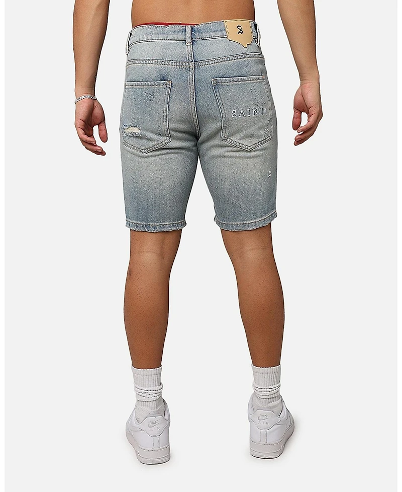 Saint Morta Men's Destroyer Distressed Shorts