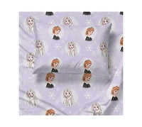 Saturday Park Disney Frozen Watercolor 100% Organic Cotton Full Sheet Set