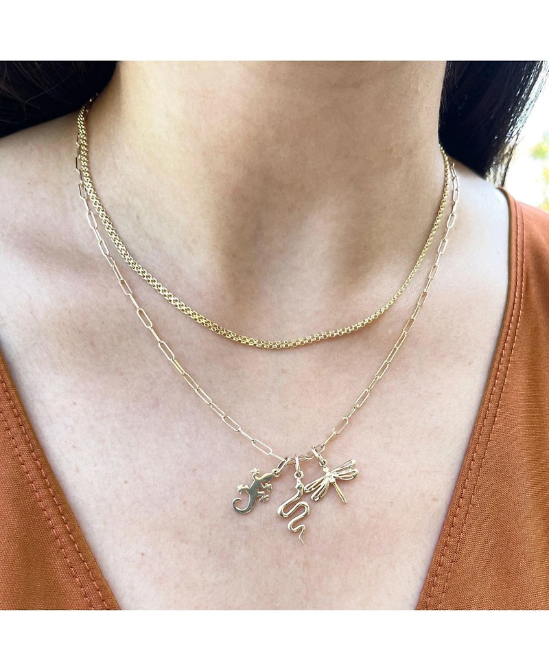 The Lovery Mini Gold Dragonfly Charm 14K Gold