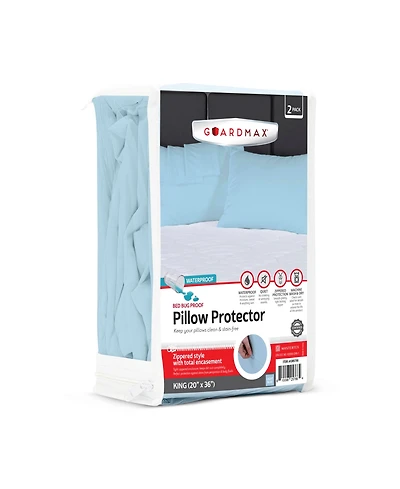 Guardmax King Waterproof Pillow Protector with Zipper ( Pack