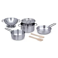 Melissa and Doug Kids' 8-Piece Pots & Pans Play Set