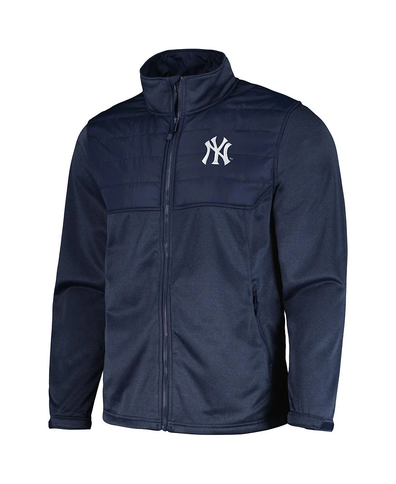 Men's Dunbrooke Heather Navy New York Yankees Explorer Full-Zip Jacket
