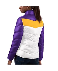 Women's G-iii 4Her by Carl Banks White, Purple Minnesota Vikings New Star Quilted Full-Zip Jacket