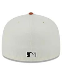 Men's New Era Cream, Orange Boston Red Sox 59FIFTY Fitted Hat