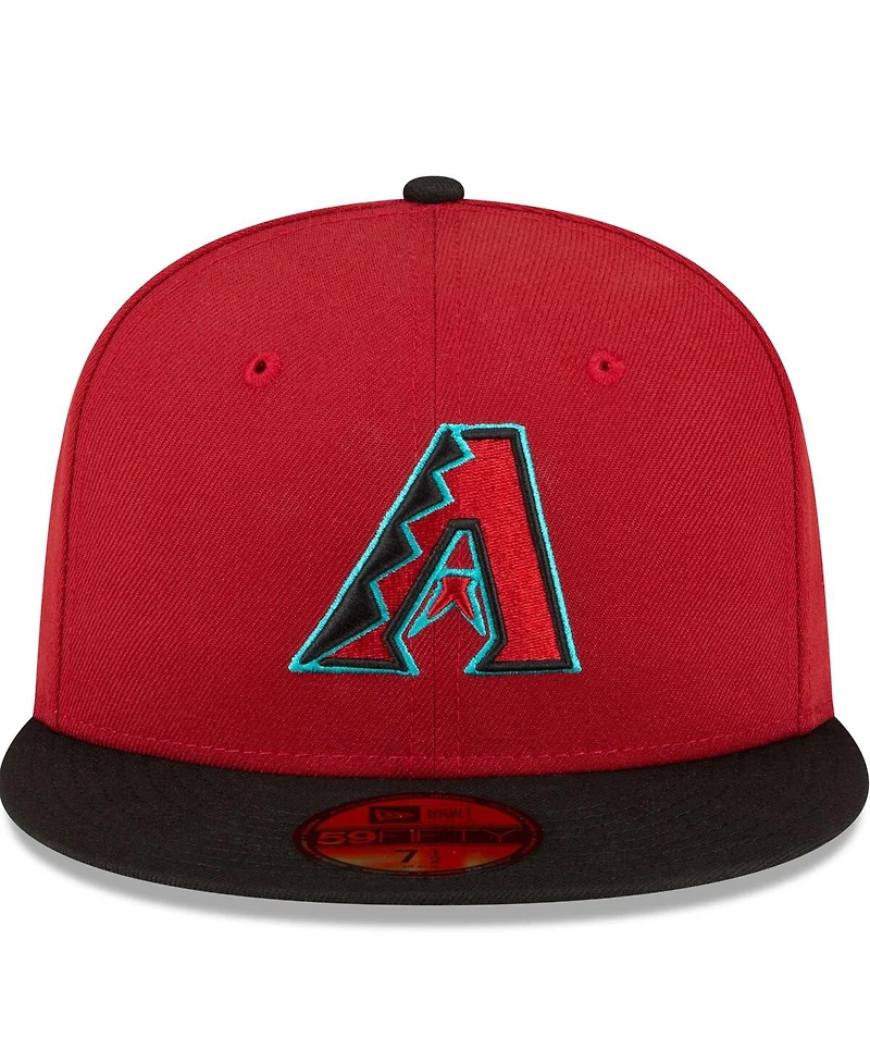 Men's New Era Red, Black Arizona Diamondbacks Home Authentic Collection On-Field 59FIFTY Fitted Hat