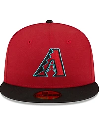 Men's New Era Red, Black Arizona Diamondbacks Home Authentic Collection On-Field 59FIFTY Fitted Hat