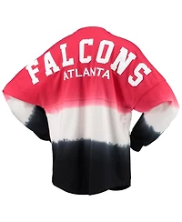 Women's Fanatics Red, Black Atlanta Falcons Ombre Long Sleeve T-shirt