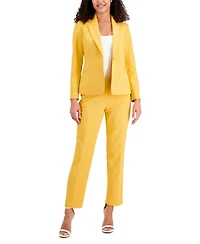 Le Suit Women's Crepe One-Button Pantsuit