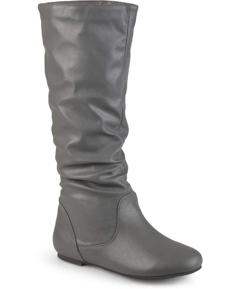 Journee Collection Women's Jayne Round Toe Riding Boots