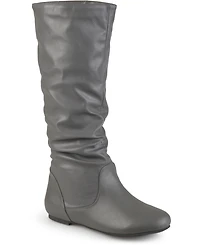 Journee Collection Women's Jayne Round Toe Riding Boots