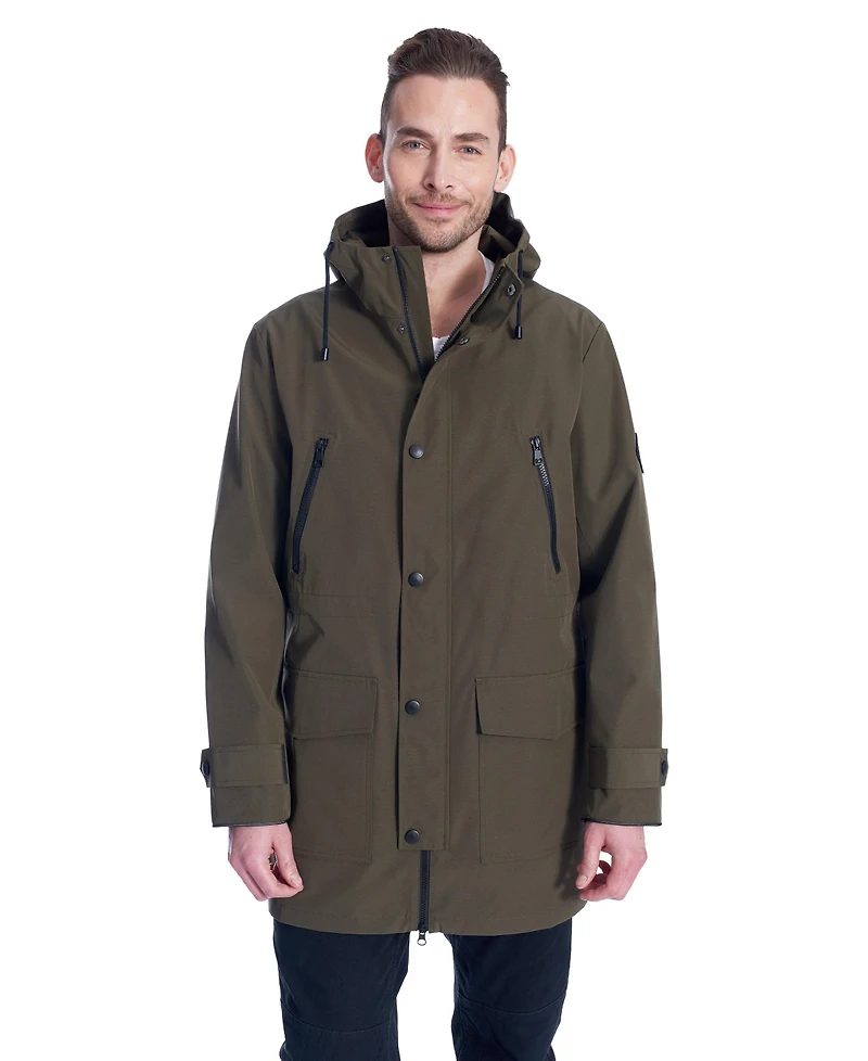 Men'S - Banks | Raincoat Weather Resistant Storm With Drawstring Hood