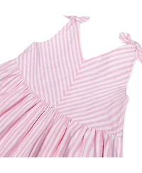 Hope & Henry Toddler Girls Sleeveless Bow Shoulder Swing Dress