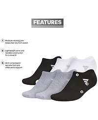 adidas Women's 6-Pk. Superlite 3.0 No Show Socks