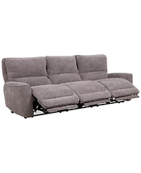 Closeout! Deklyn 106" 3-Pc. Zero Gravity Fabric Sofa with 3 Power Recliners, Created for Macy's