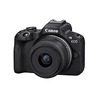 Canon Eos R50 Mirrorless Camera with Rf-s 18-45mm f/4.5-6.3 Is Stm and Rf-s 55-210mm f/5-7.1 Is Stm Lens, Black