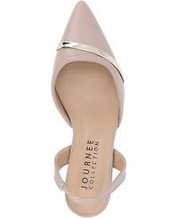 Journee Collection Women's Nellia Slingback Kitten Heel Pumps