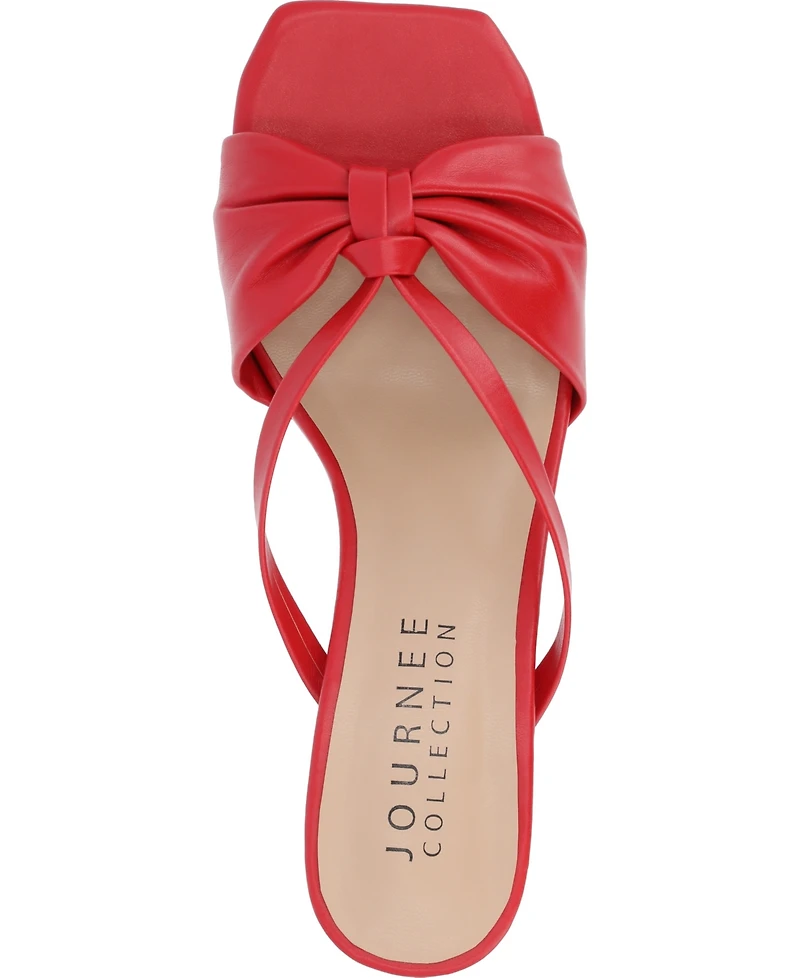 Journee Collection Women's Starling Kitten Heel Dress Sandals