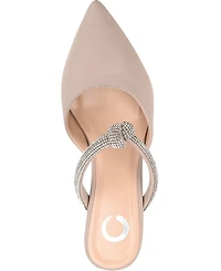 Journee Collection Women's Lunna Rhinestone Knot Dress Pumps