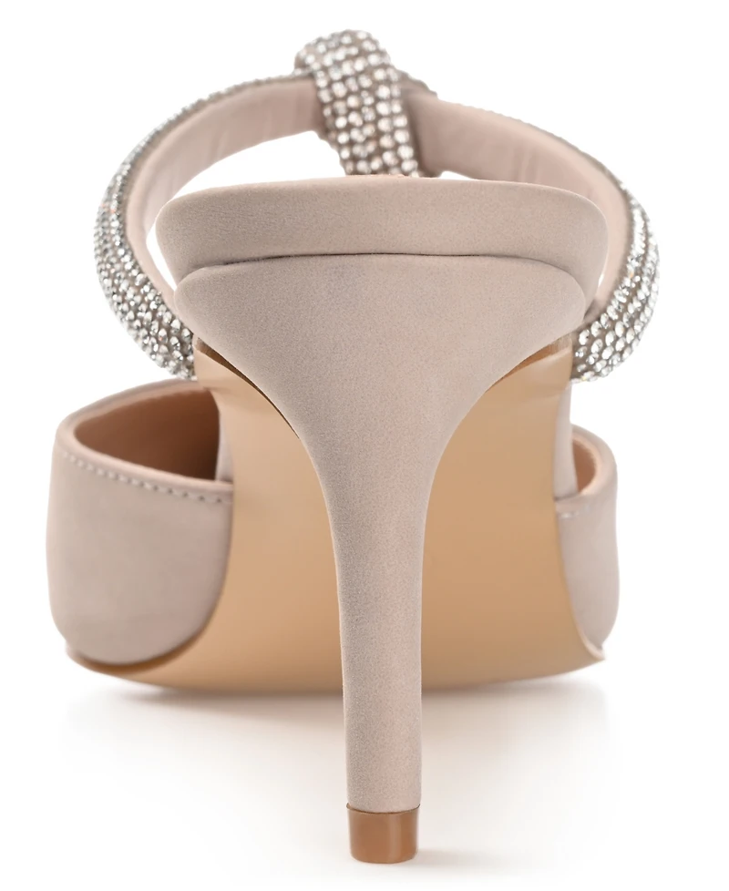 Journee Collection Women's Lunna Rhinestone Knot Dress Pumps