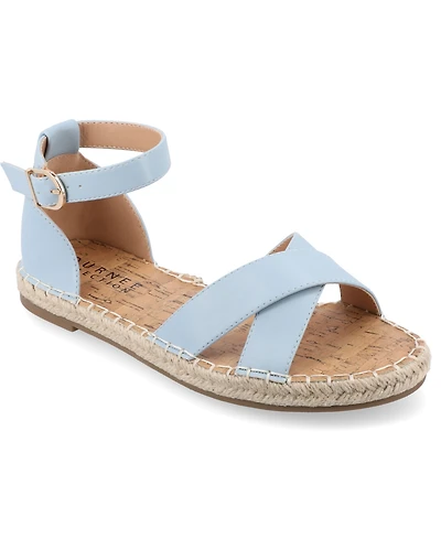 Journee Collection Women's Lyddia Espadrille Flat Sandals