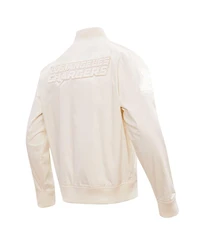 Men's Pro Standard Cream Los Angeles Chargers Neutral Full-Zip Jacket
