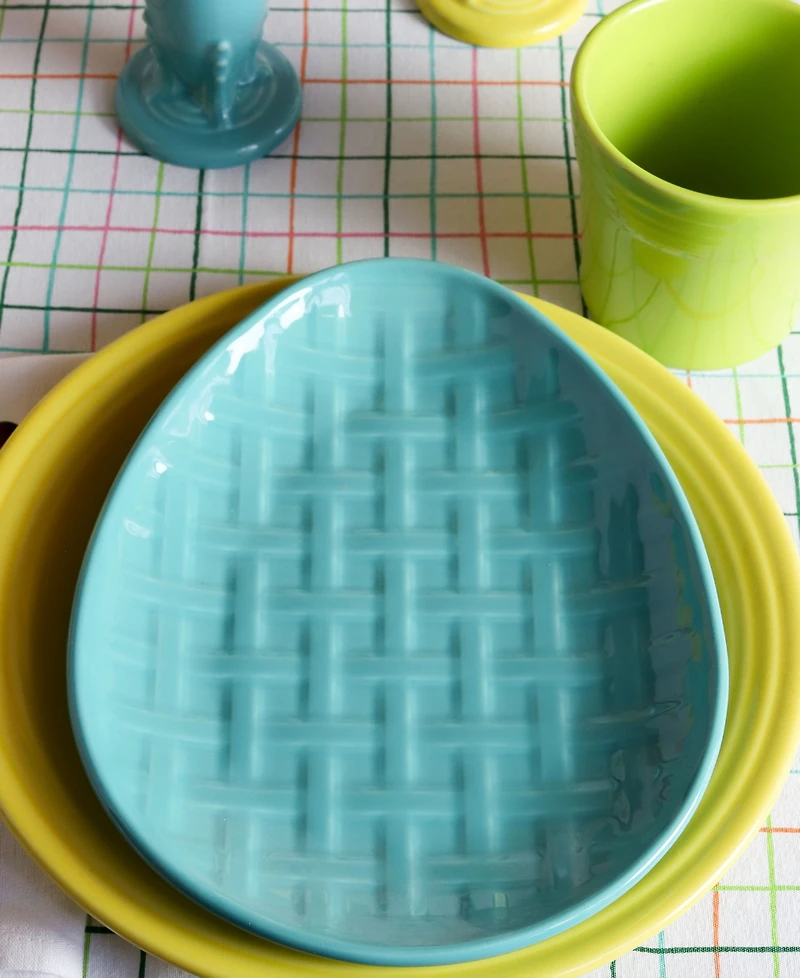 Fiesta Embossed Egg Plate