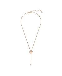 Swarovski Shell, White, Rose Gold-Tone Idyllia Y Pendant Necklace
