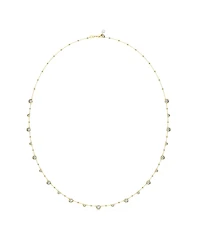Swarovski Round Cut, White, Gold-Tone Imber Strand age Necklace