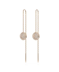 Swarovski White, Rhodium Plated or Rose-Gold Tone Meteora Drop Earrings