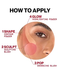 Smashbox Halo Sculpt + Glow Face Palette With Vitamin E