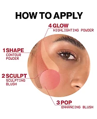 Smashbox Halo Sculpt + Glow Face Palette With Vitamin E