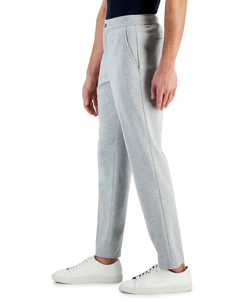 Alfani Men's Modern-Fit Stretch Heathered Knit Suit Pants, Created for Macy's