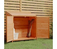 Garden Shed Brown 40.2"x20.5"x44.1" Solid Wood Fir