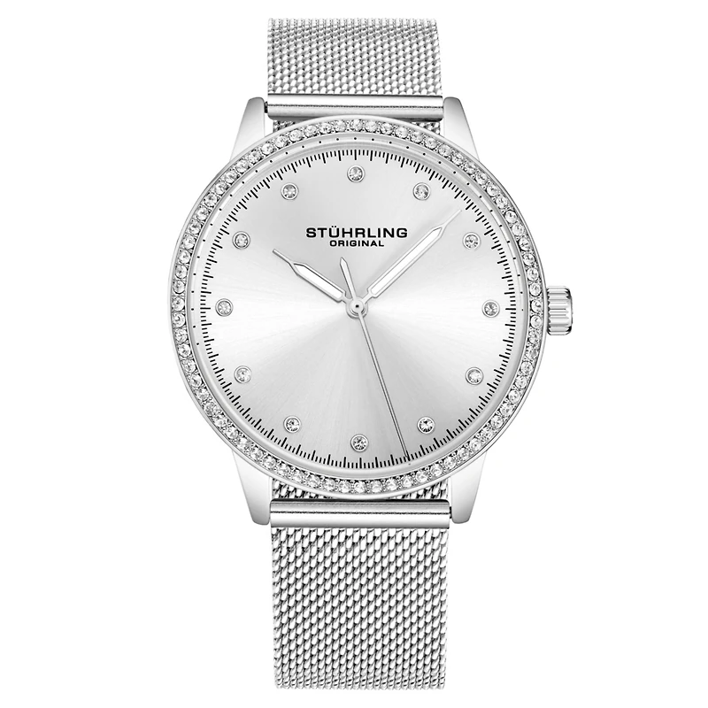 Stuhrling Women's 3904 Quartz 38mm Fashion Mesh Band Watch