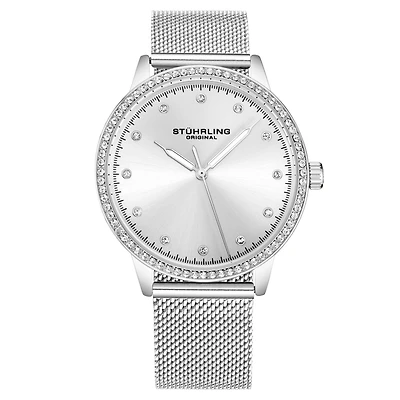 Stuhrling Women's 3904 Quartz 38mm Fashion Mesh Band Watch