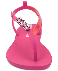 Ipanema Salty Ii Metallic Shell Detail Thong Sandals
