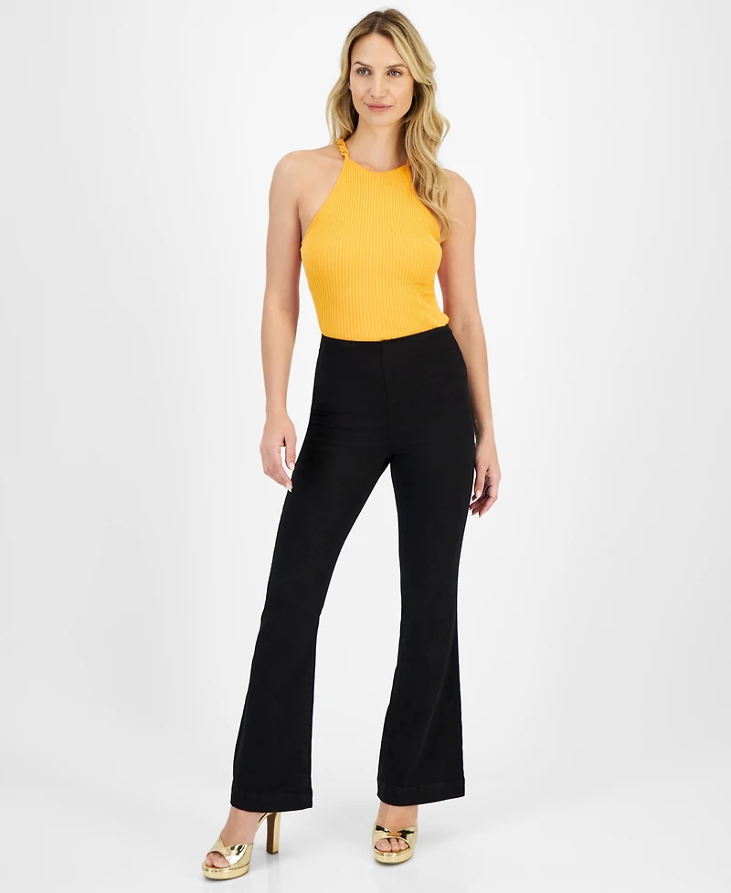 I.n.c. International Concepts Women's High-Rise Flared-Leg Jeans, Created for Macy's