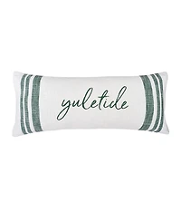 Morgan "Yuletide" Striped Woven Christmas Accent Throw Pillow, 15" x 35"