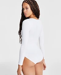Self Esteem Juniors' Square Neck Ribbed Bodysuit