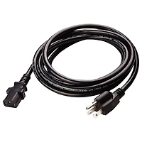 5 Core 3 Prong Extension Cord 6 Feet Black Durable Three Prong Extension Cable Us Ac 3 Prong Christmas Light Extension Cord -Pc 1001