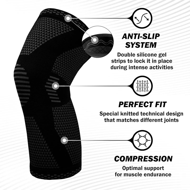 Powerlix Small Knee Sleeve: Support for Running, Basketball, Weightlifting, Gym