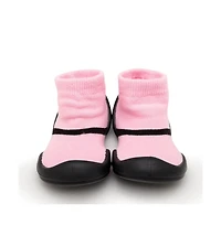 Komuello's Baby Girl First Walk Sock Shoes Mary Jane - Pink