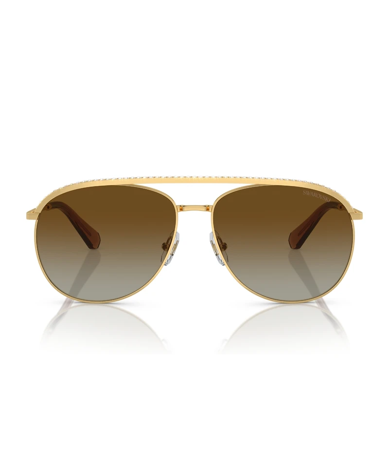 Swarovski Women's Polarized Sunglasses, Gradient SK7005