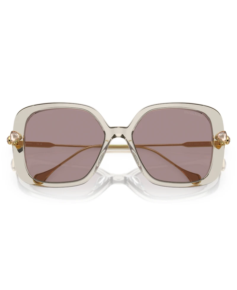 Swarovski Women's Low Bridge Fit Sunglasses SK6011F