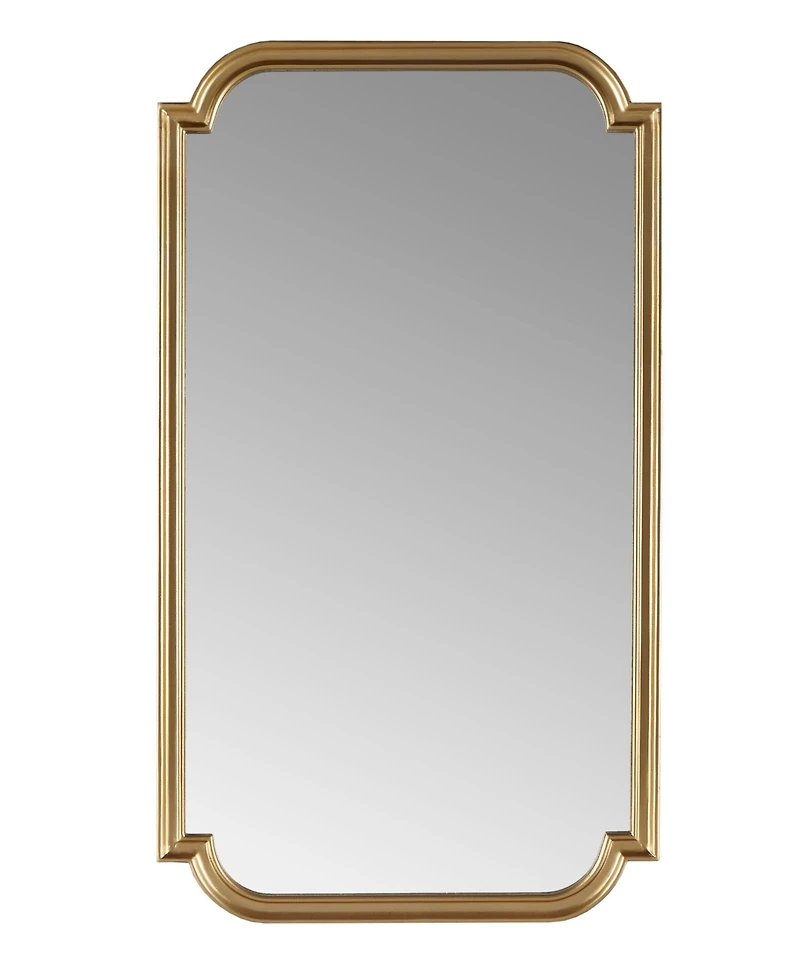 Madison Park Adelaide Gold-Tone Scalloped Wood Wall Mirror